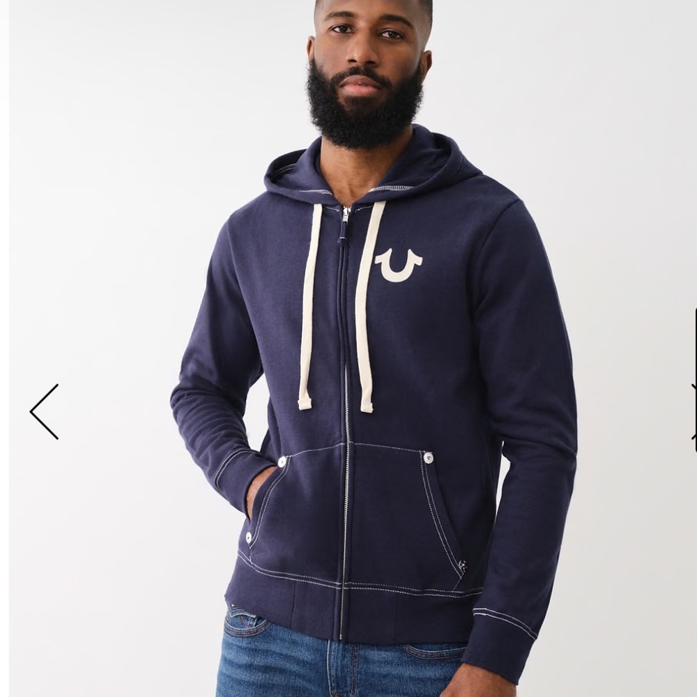 True Religion Navy Blue Men's Hoodie